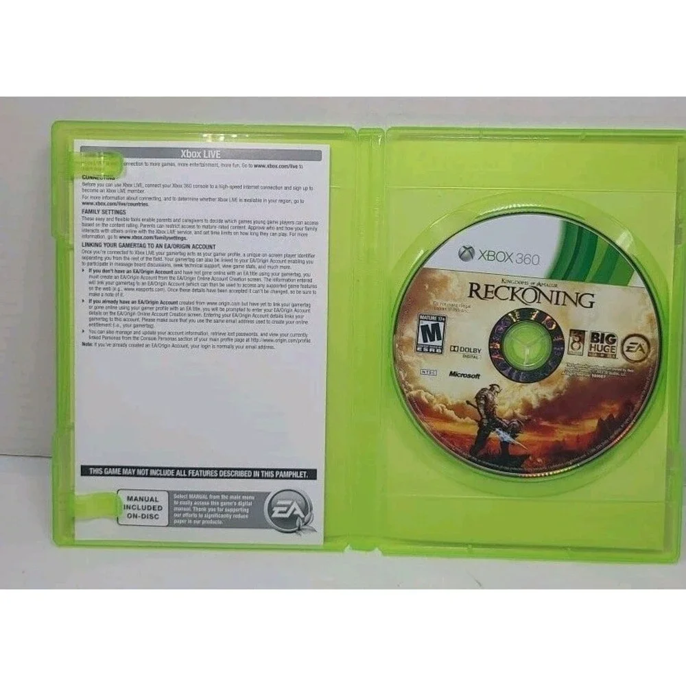 Kingdoms of Amalur: Reckoning (Microsoft Xbox 360, 2012)